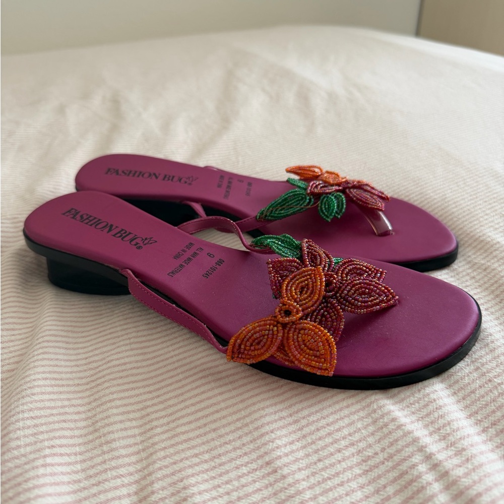 Vintage Beaded Sandals